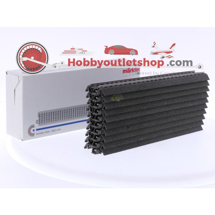 Schaal H0 Märklin 24188 Rechte rail 188 mm. (C-rails) 10 stuks #9021 - sku: 20260217042656 - Gebraucht - Guter Zustand - Bild 5