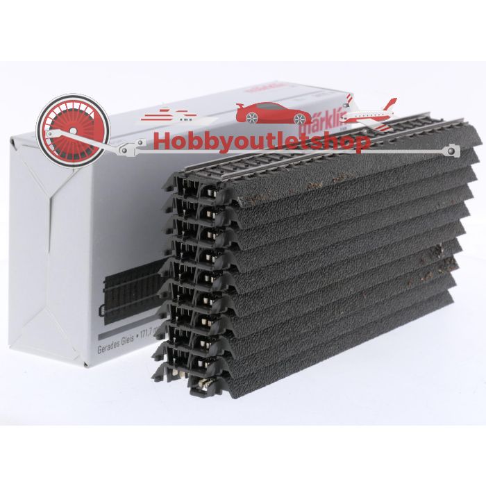 Schaal H0 Märklin 24172 rechte rail 17 cm. (C-rails) 10 stuks #9022 - sku: 20260218083517 - Used - Good condition - Photo 4