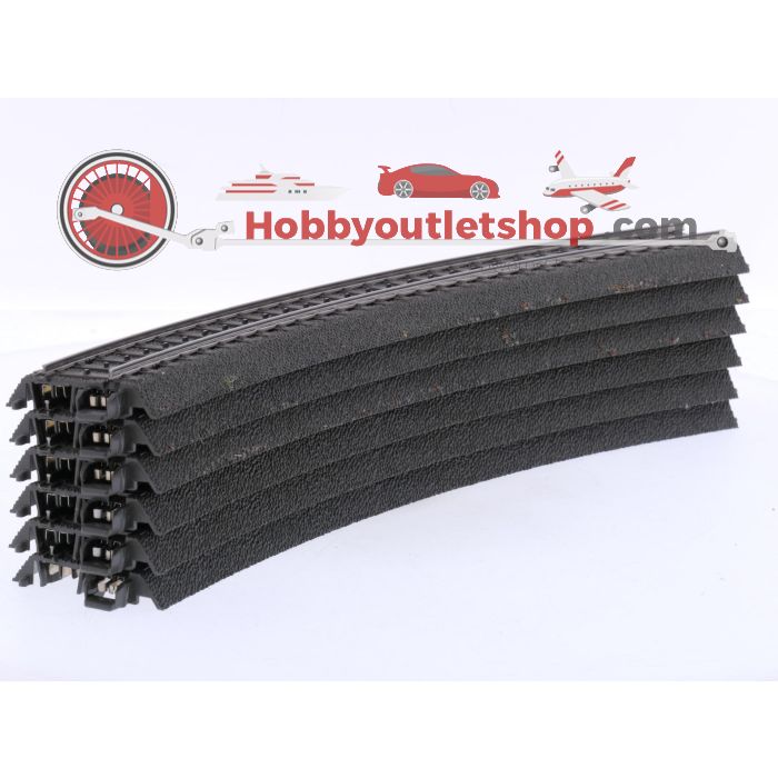 Schaal H0 Märklin 24230 Gebogen rail R2 437,5 mm (C-rails) 6 stuks #9024 - sku: 20260218021235 - Used - Good condition - Photo 3