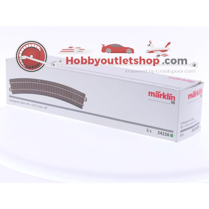 Schaal H0 Märklin 24230 Gebogen rail R2 437,5 mm (C-rails) 6 stuks #9024 - sku: 20260218021235 - Used - Good condition - Photo 4