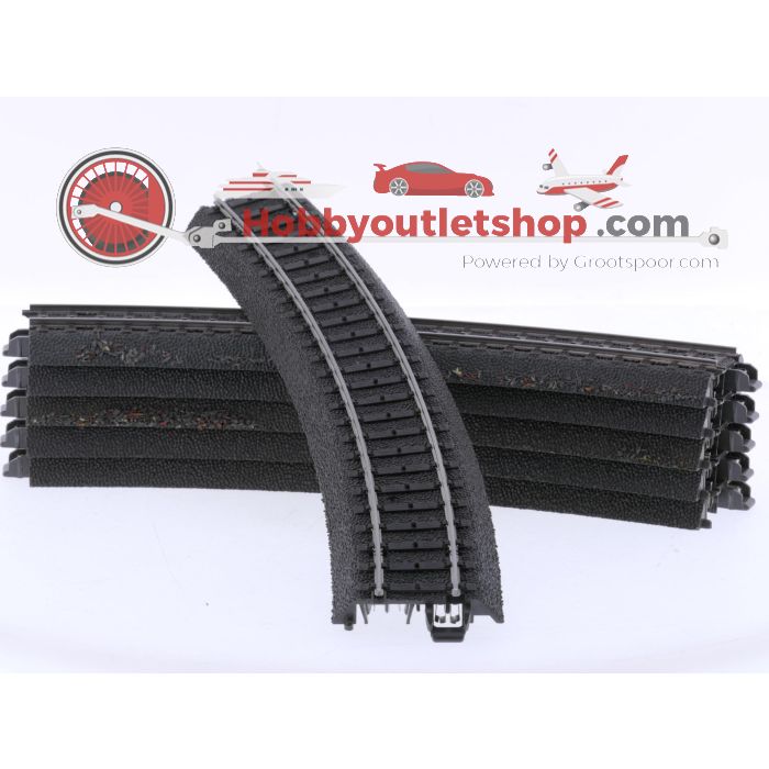 Schaal H0 Märklin 24130 Gebogen rails R1 360 mm (C-rails) 6 stuks #9025 - sku: 20260218025738 - Gebraucht - Guter Zustand - Bild 3