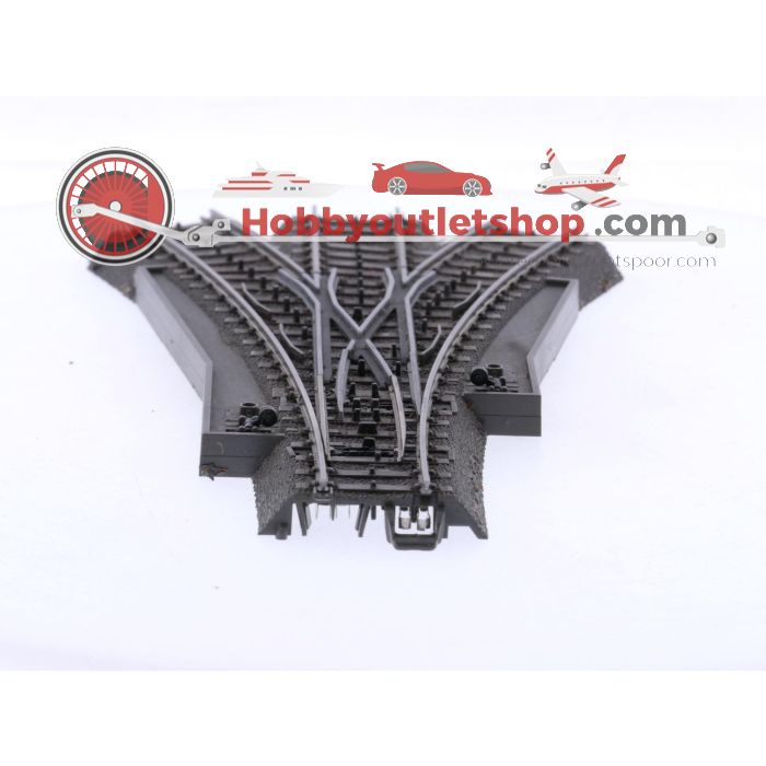 Schaal H0 Märklin 24630 digitale driewegwissel (C-rails) 188,3 mm 2x 24,3° #9026 - sku: 20260218041708 - Used - Very good condition - Photo 5