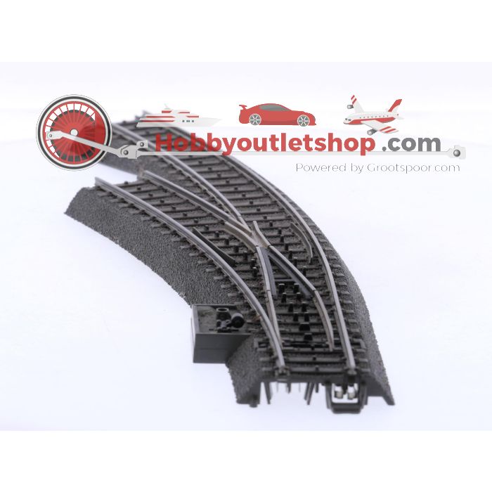 Schaal H0 Märklin 24671 meegebogen wissel links. boogstraal 360 mm #9031 - sku: 20260219021402 - Gebruikt - Zeer goede staat - Afbeelding 3