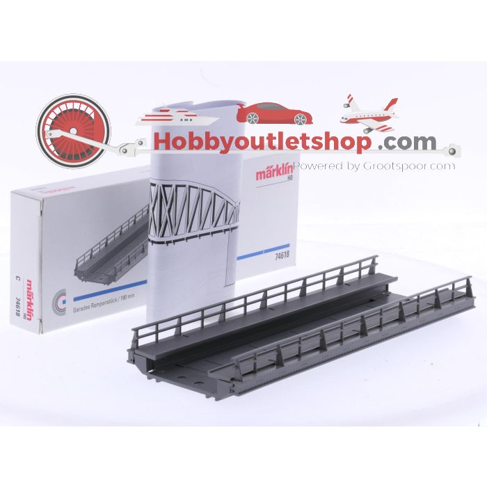 Schaal H0 Märklin 74618 rechte oprit / 180 mm #9036 - sku: 20260220103320 - Used - Very good condition - Photo 4