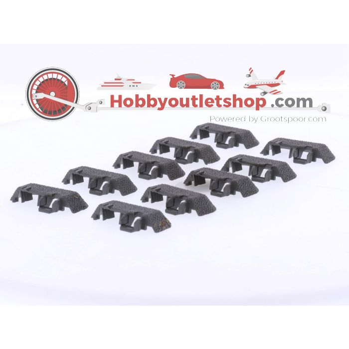 Schaal H0 Märklin 24001 eindstuk voor de railbedding C-Rails 10 st. #9051 - sku: 20260226030402 - Gebruikt - Zeer goede staat - Afbeelding 4