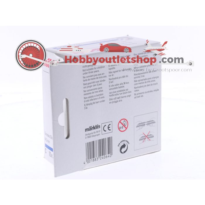 Schaal H0 Märklin 24064 C-rail recht 64,3 mm 10 st. #9053 - sku: 20260226034135 - Gebruikt - Zeer goede staat - Afbeelding 3