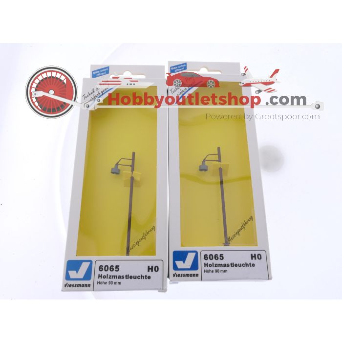Schaal H0 Viessmann 6065 set van 4 houten mastlampen hoogte 90 mm #9065 - sku: 20260227024838 - Gebruikt - Zeer goede staat - Afbeelding 2