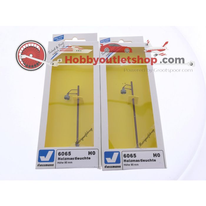 Schaal H0 Viessmann 6065 set van 4 houten mastlampen hoogte 90 mm #9065 - sku: 20260227024838 - Gebruikt - Zeer goede staat - Afbeelding 3