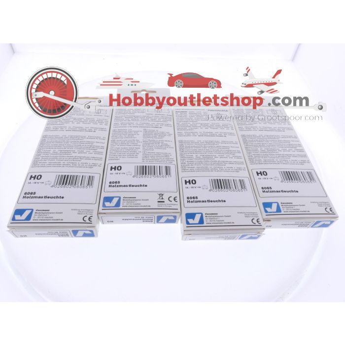 Schaal H0 Viessmann 6065 set van 4 houten mastlampen hoogte 90 mm #9065 - sku: 20260227024838 - Gebruikt - Zeer goede staat - Afbeelding 5