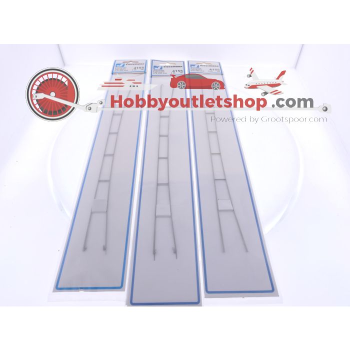 Schaal H0 Viessmann 4115, 4120, 4155, 4160, 4171, 4173 combinatieset 14-delig #9070 - sku: 20260227042125 - Used - Very good condition - Photo 4