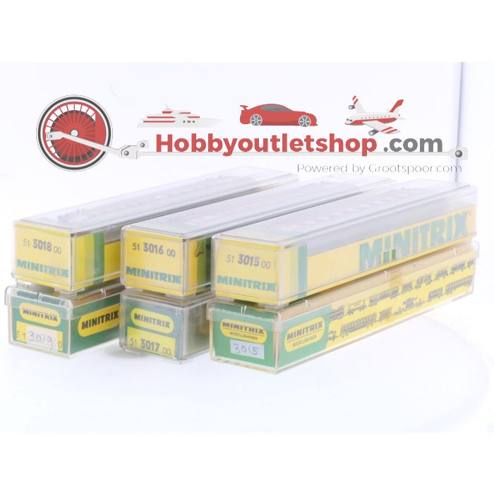 Schaal N Minitrix 3015, 3016, 3017,3018 en 3019 TEE rijtuigen set 6-delig van de DB #9086 - sku: 20260304113907 - Used - Very good condition - Photo 30