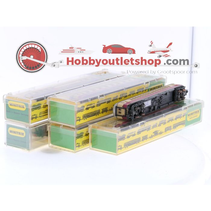 Schaal N Minitrix 3015, 3016, 3017 en 3019 TEE rijtuigen set 6-delig van de DB #9087 - sku: 20260304122235 - Very good condition - Photo 30