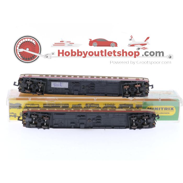 Schaal N Minitrix 3015, 3016, 3017 en 3019 TEE rijtuigen set 6-delig van de DB #9087 - sku: 20260304122235 - Very good condition - Photo 19
