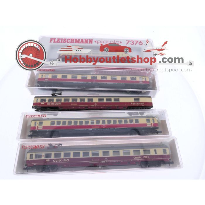 Schaal N Fleischmann 7376, 8160, 8162, 8163 en 8165 TEE treinset BR 103 met rijtuigen van de DB #9088 - sku: 20260304015254 - Gebruikt - Zeer goede staat - Afbeelding 25