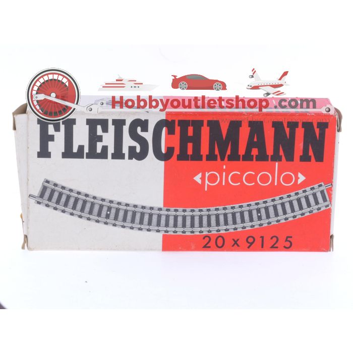 Schaal N Fleischmann Piccolo 9125 gebogen rail R2 45° 20 st. #9090 - sku: 20260305083132 - Gebruikt - Zeer goede staat - Afbeelding 2