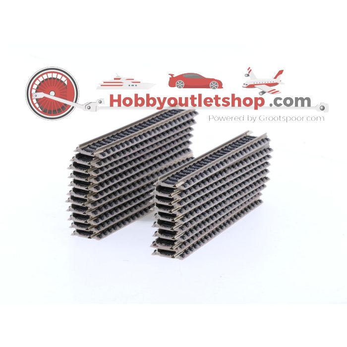 Schaal N Fleischmann Piccolo 9101 rechte rail lengte 111mm 20 st. #9096 - sku: 20260305101544 - Gebruikt - Goede staat - Afbeelding 3