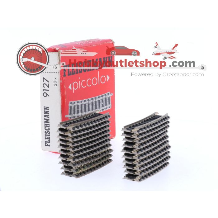 Schaal N Fleischmann Piccolo 9127 gebogen rails R2, 15° 20 st. #9097 - sku: 20260305102256 - Gebraucht - Sehr guter Zustand - Bild 2