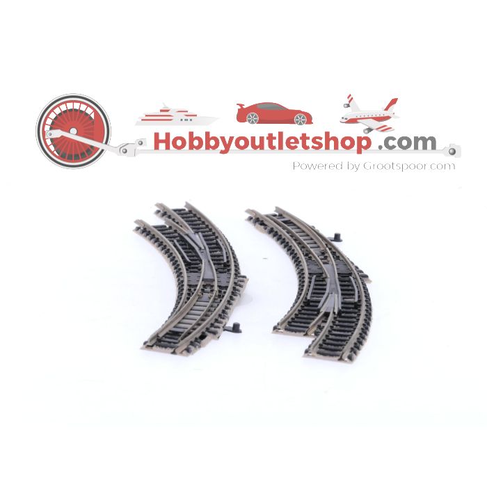 Schaal N Fleischmann 1P 9142 gebogen wissel paar L + R #9098 - sku: 20260305103148 - Gebraucht - Sehr guter Zustand - Bild 4