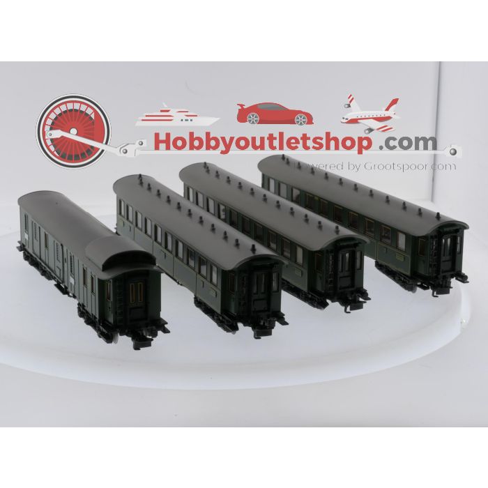 Schaal H0 Märklin 4135 & 4137 rijtuigen set Ccü en Pw4übay van de  K.Bay.Sts.B. / DRG #9108 - sku: 20260311022311 - Gebruikt - Goede staat - Afbeelding 2