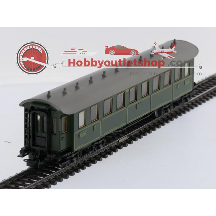 Schaal H0 Märklin 4135 & 4137 rijtuigen set Ccü en Pw4übay van de  K.Bay.Sts.B. / DRG #9108 - sku: 20260311022311 - Gebruikt - Goede staat - Afbeelding 10