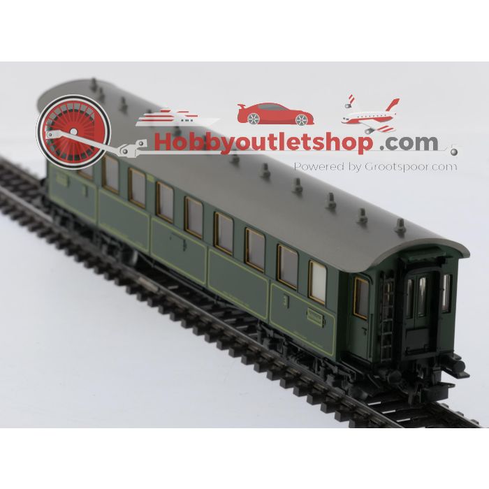 Schaal H0 Märklin 4135 & 4137 rijtuigen set Ccü en Pw4übay van de  K.Bay.Sts.B. / DRG #9108 - sku: 20260311022311 - Gebruikt - Goede staat - Afbeelding 11