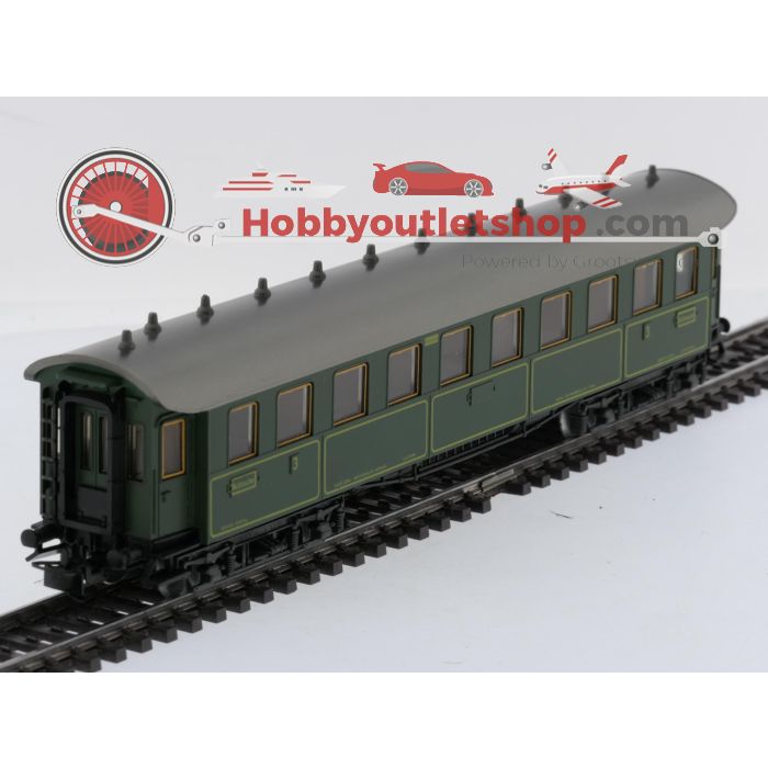 Schaal H0 Märklin 4135 & 4137 rijtuigen set Ccü en Pw4übay van de  K.Bay.Sts.B. / DRG #9108 - sku: 20260311022311 - Gebruikt - Goede staat - Afbeelding 12