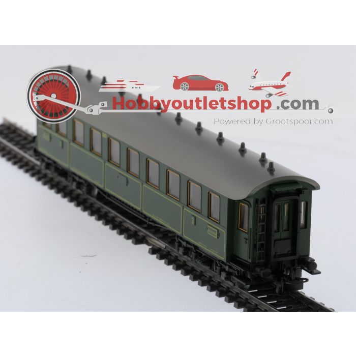 Schaal H0 Märklin 4135 & 4137 rijtuigen set Ccü en Pw4übay van de  K.Bay.Sts.B. / DRG #9108 - sku: 20260311022311 - Gebruikt - Goede staat - Afbeelding 13