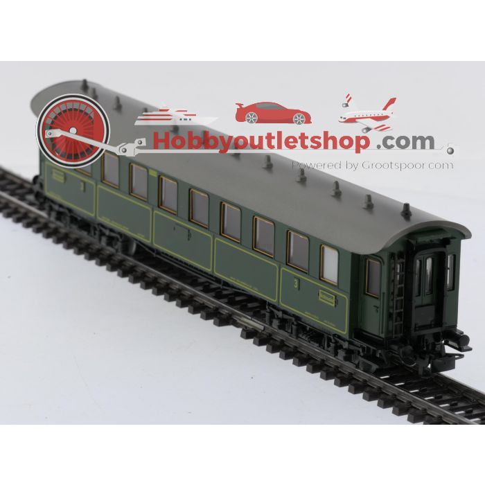 Schaal H0 Märklin 4135 & 4137 rijtuigen set Ccü en Pw4übay van de  K.Bay.Sts.B. / DRG #9108 - sku: 20260311022311 - Gebruikt - Goede staat - Afbeelding 15