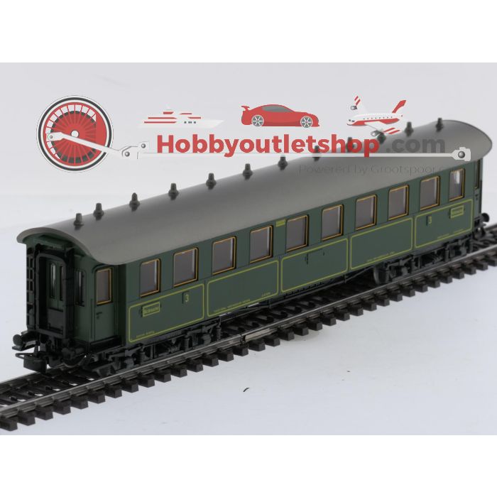 Schaal H0 Märklin 4135 & 4137 rijtuigen set Ccü en Pw4übay van de  K.Bay.Sts.B. / DRG #9108 - sku: 20260311022311 - Gebruikt - Goede staat - Afbeelding 16
