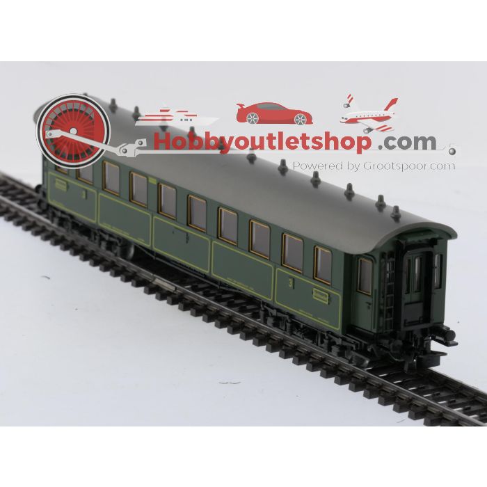 Schaal H0 Märklin 4135 & 4137 rijtuigen set Ccü en Pw4übay van de  K.Bay.Sts.B. / DRG #9108 - sku: 20260311022311 - Gebruikt - Goede staat - Afbeelding 17