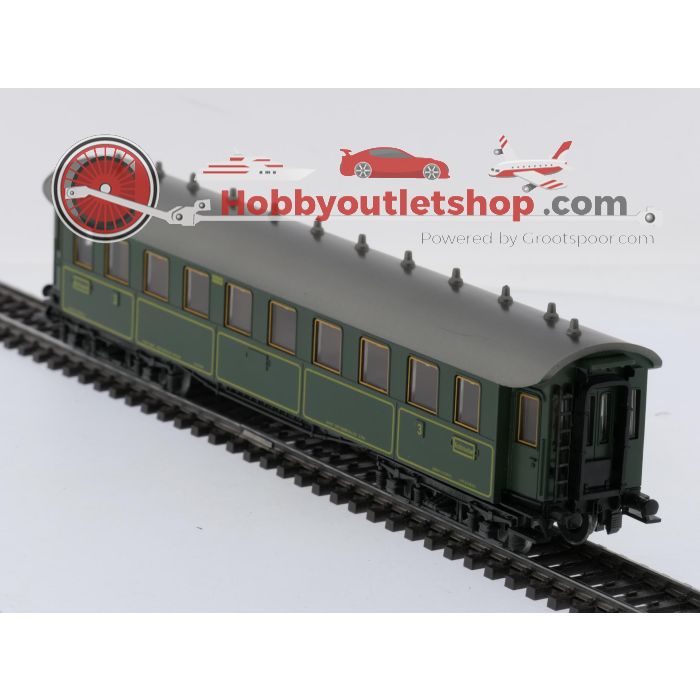 Schaal H0 Märklin 4135 & 4137 rijtuigen set Ccü en Pw4übay van de  K.Bay.Sts.B. / DRG #9108 - sku: 20260311022311 - Gebruikt - Goede staat - Afbeelding 19