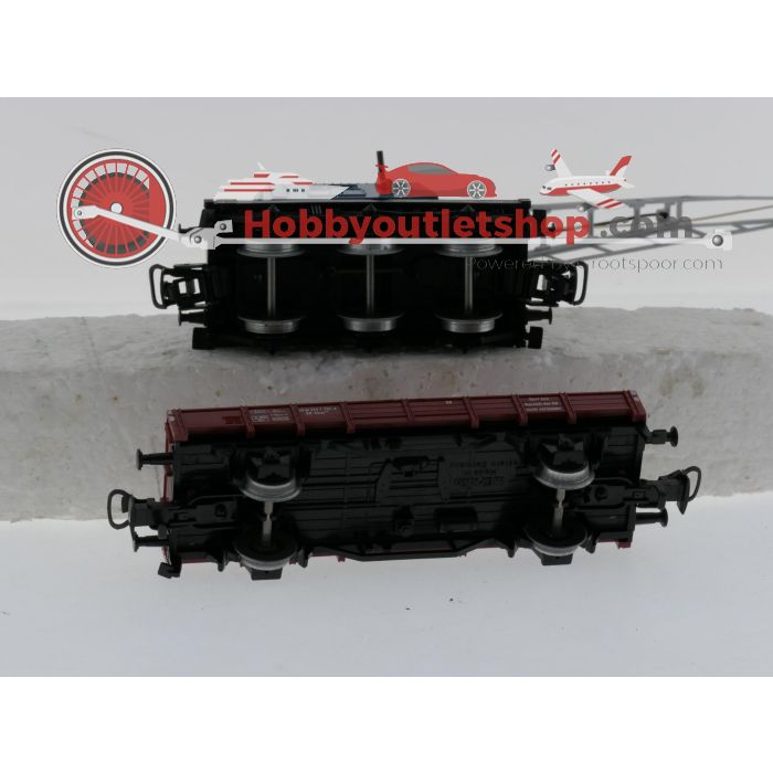 Schaal H0 Märklin 4424 & 4611 kraanwagen Krupp-Ardelt met lageboordwagen van de DB #9109 - sku: 20260311041224 - Gebruikt - Goede staat - Afbeelding 8