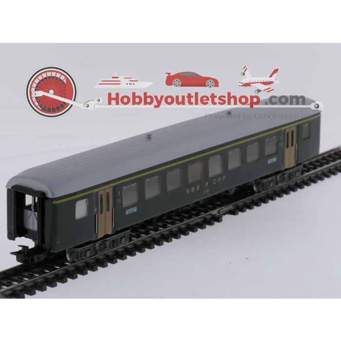 Schaal H0 Märklin 4066 sneltreinrijtuig 1e kl. van de SBB #9110 - sku: 20260312084549 - Gebruikt - Zeer goede staat - Afbeelding 3