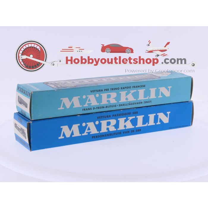 Schaal H0 Märklin 4050 set van 2 Personenwagon 1e klasse van SNCF #9113 - sku: 20260312021001 - Gebruikt - Zeer goede staat - Afbeelding 6