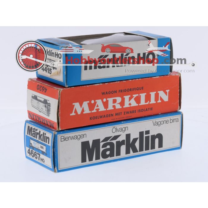 Schaal H0 Märklin 4667, 4620 en 4415 set van 3 goederenwagons van de DB #9114 - sku: 20260312033919 - Gebruikt - Goede staat - Afbeelding 6