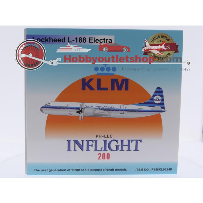 Schaal 1:200 Inflight200 IF188KL0224P Lockheed L-188 Electra KLM Reg. PH-LLC #9132 - sku: 20260319094931 - Gebruikt - Zo goed als nieuw - Afbeelding 8