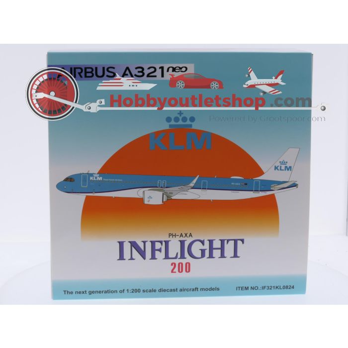 Schaal 1:200 Inflight200 IF321KL0824 Airbus A321neo KLM Reg. PH-AXA #9133 - sku: 20260319105004 - Gebruikt - Zo goed als nieuw - Afbeelding 7