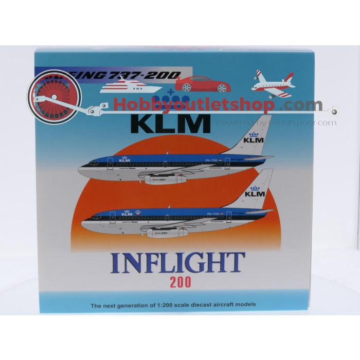 Schaal 1:200 Inflight200 IF732KL0719 Boeing 737-200 KLM Reg. PH-TVX #9134 - sku: 20260319111647 - Gebruikt - Zo goed als nieuw - Afbeelding 7