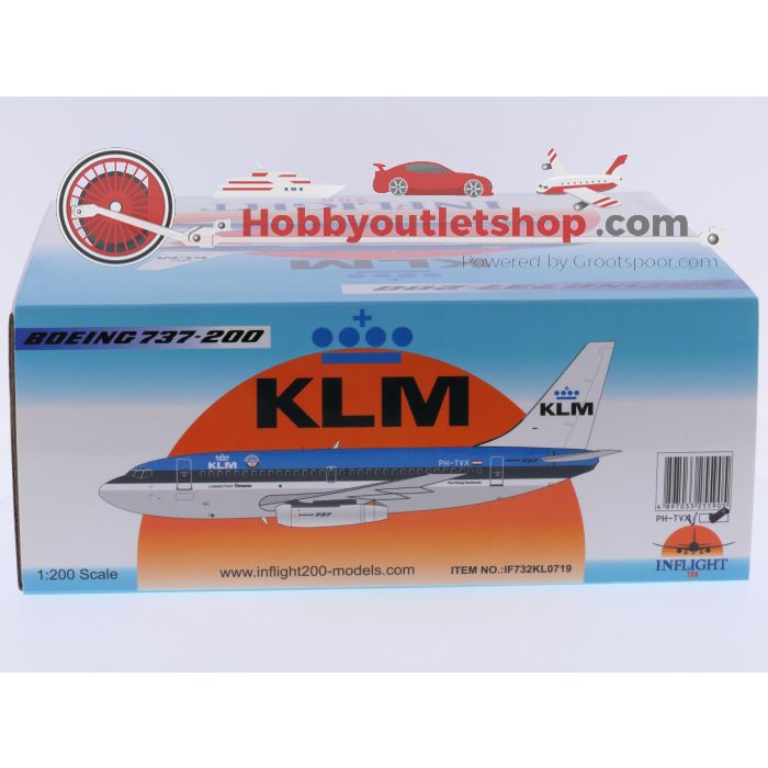 Schaal 1:200 Inflight200 IF732KL0719 Boeing 737-200 KLM Reg. PH-TVX #9134 - sku: 20260319111647 - Gebruikt - Zo goed als nieuw - Afbeelding 9