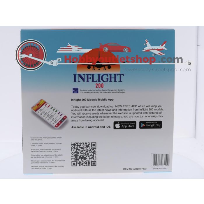 Schaal 1:200 Inflight200 LHSHV7322 Boeing 737-200 Transavia Reg. PH-TVU #9135 - sku: 20260319122224 - Gebruikt - Zo goed als nieuw - Afbeelding 8