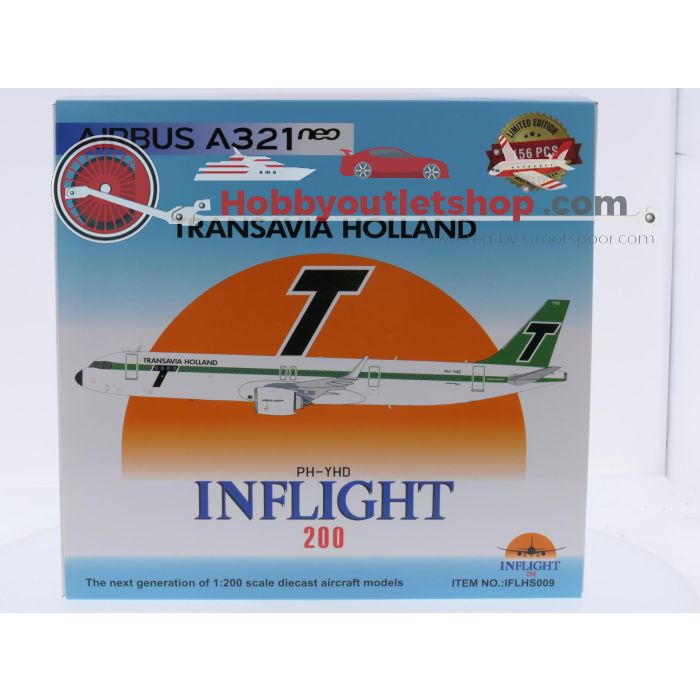 Schaal 1:200 Inflight200 IFLHS009 Airbus A321neo Transavia Retro "John Block, 60 Years Anniversary" Reg. PH-YHD #9138 - sku: 20260319015346 - Gebruikt - Zo goed als nieuw - Afbeelding 7