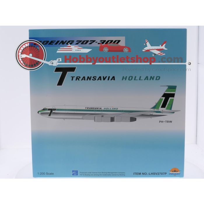 Schaal 1:200 Inflight200 LHSV2707P Boeing 707-300 Transavia Holland Reg. PH-TRW #9140 - sku: 20260319033702 - Gebruikt - Zo goed als nieuw - Afbeelding 7
