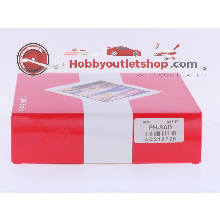 Schaal 1:200 Aeroclassics AC219728 Fokker F27 Friendship KLM Reg. PH-SAD #9145 - sku: 20260324093834 - Gebruikt - Zo goed als nieuw - Afbeelding 4