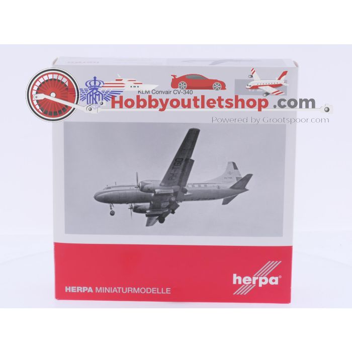 Schaal 1:200 Herpa 559393 Convair CV-340 "Pieter Brueghel" KLM Reg. PH-TGD #9146 - sku: 20260324104555 - Gebraucht - Wie Neu - Bild 2