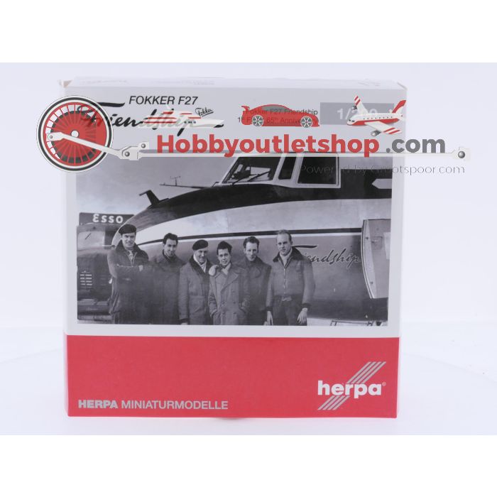 Schaal 1:200 Herpa 570930 Fokker F27 Friendship "1st Flight 65th Anniversary" KLM Reg. PH-KZE #9149 - sku: 20260324114718 - Gebraucht - Wie Neu - Bild 2
