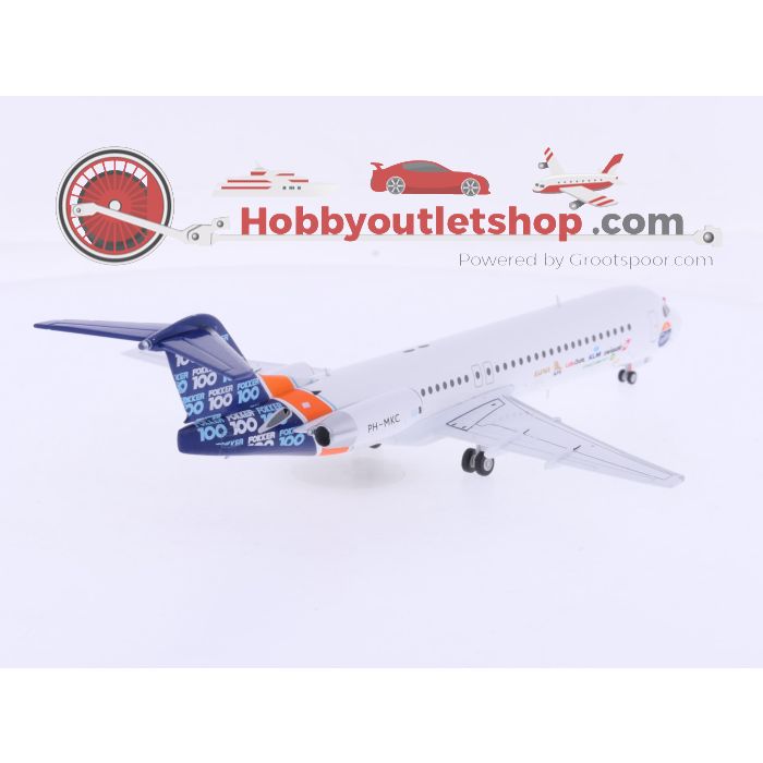 Schaal 1:200 JC Wings DT2303 Fokker 100 House Color "Airline Logo’s" Reg. PH-MKC #9150 - sku: 20260324115827 - Gebraucht - Wie Neu - Bild 3