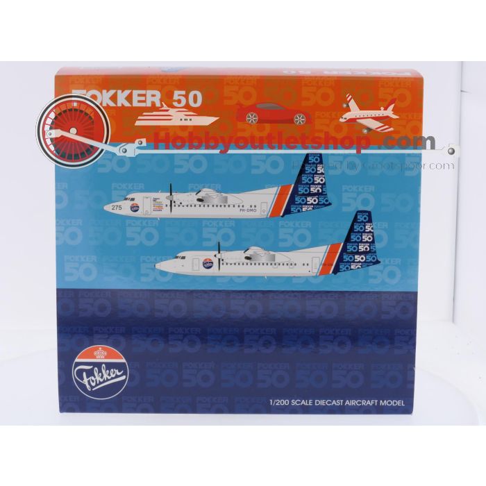 Schaal 1:200 JC Wings LH2216 Fokker 50 "House Color" Reg. PH-OSI #9151 - sku: 20260324012413 - Gebraucht - Wie Neu - Bild 7