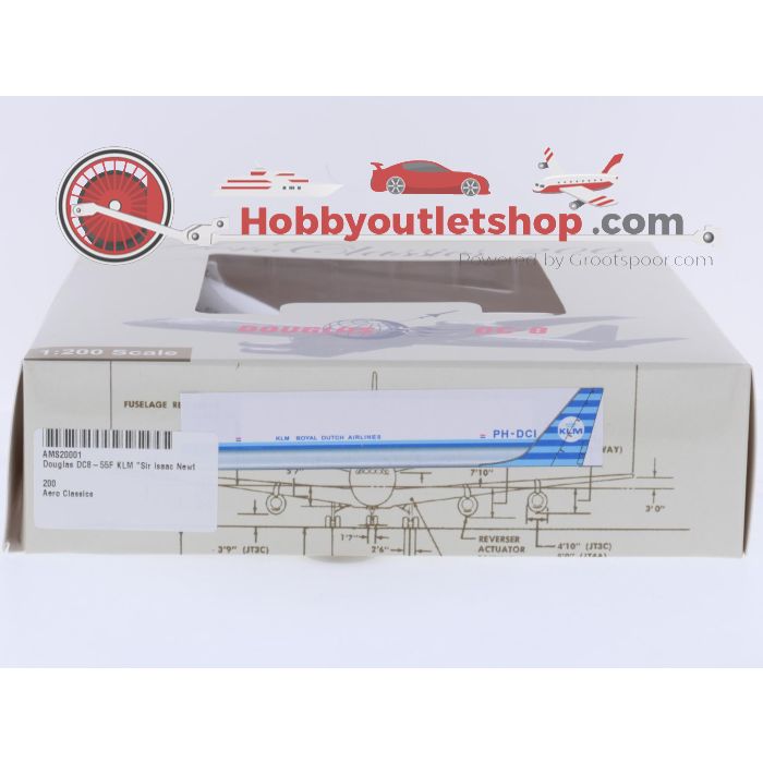 Schaal 1:200 Aeroclassics AMS20001 Douglas DC8-55F "Sir Isaac Newton" KLM Reg. PH-DCI #9153 - sku: 20260324042406 - Gebruikt - Zeer goede staat - Afbeelding 12