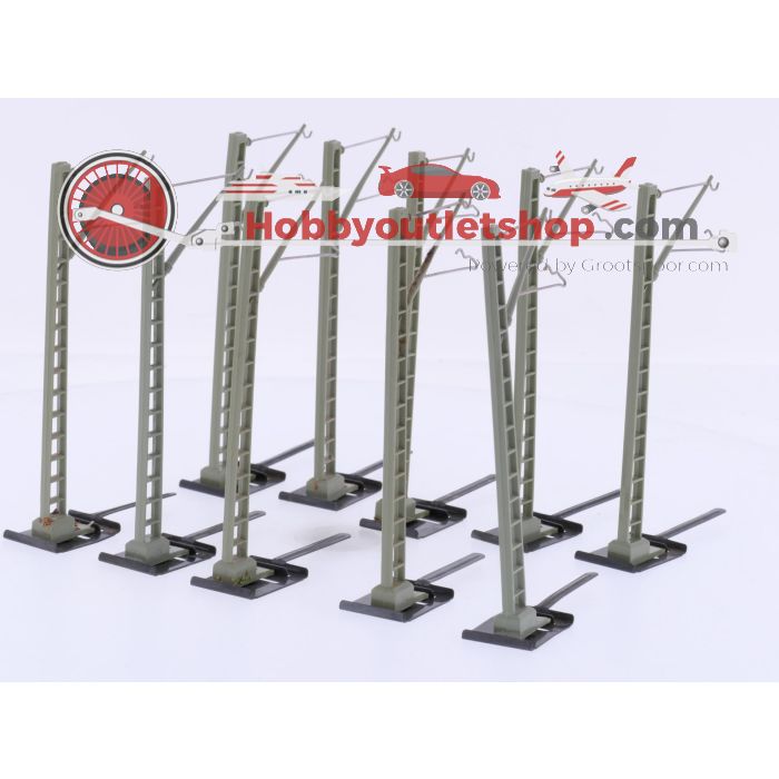 Schaal H0 Märklin 7509 bovenleidingmast losse voet k-rail zakje á 10st. #9162 - sku: 20260326021702 - Gebruikt - Goede staat - Afbeelding 2