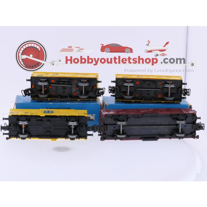Schaal H0 Märklin 4414, 4509 en 4637 set van 4 gesloten goederenwagen "Bananen" van de DB #9172 - sku: 20260331101347 - Gebraucht - Sehr guter Zustand - Bild 19